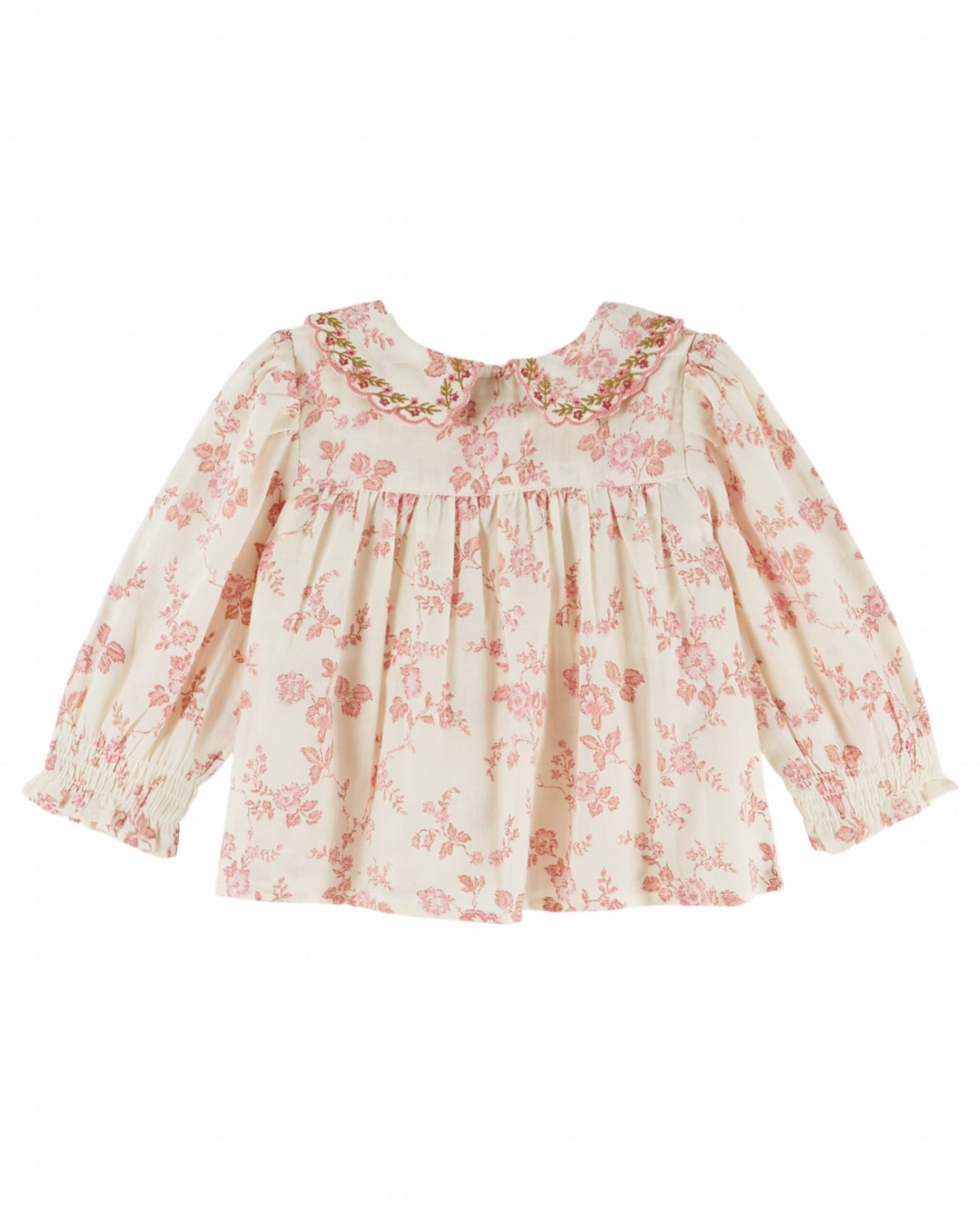 LS Smocked Blouse w/ embroidery Rosalie F26