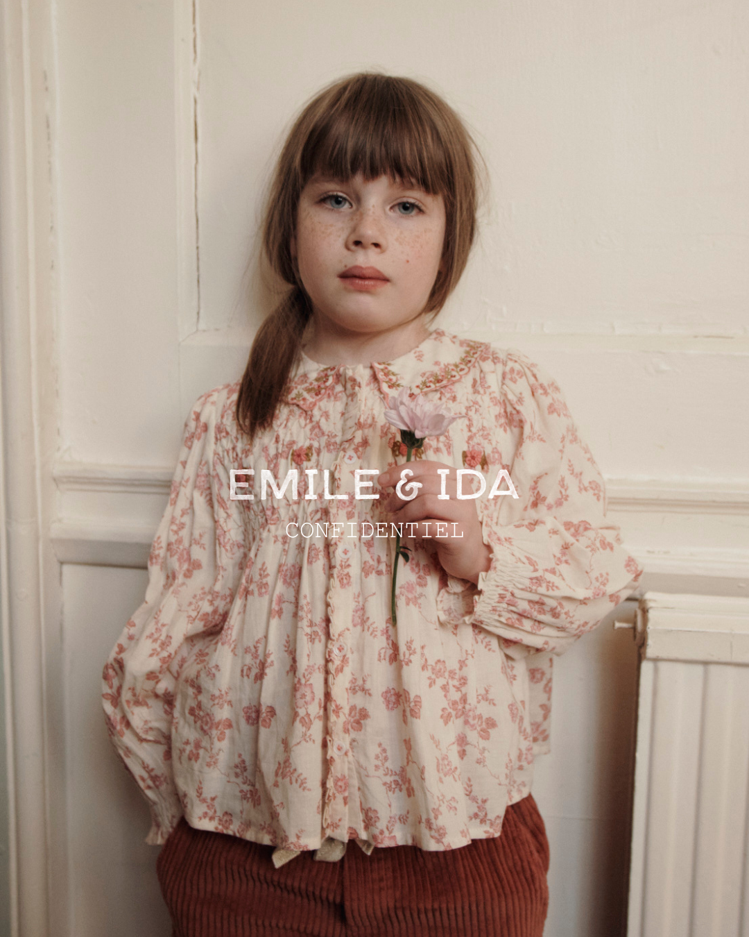 LS Smocked Blouse w/ embroidery Rosalie F26