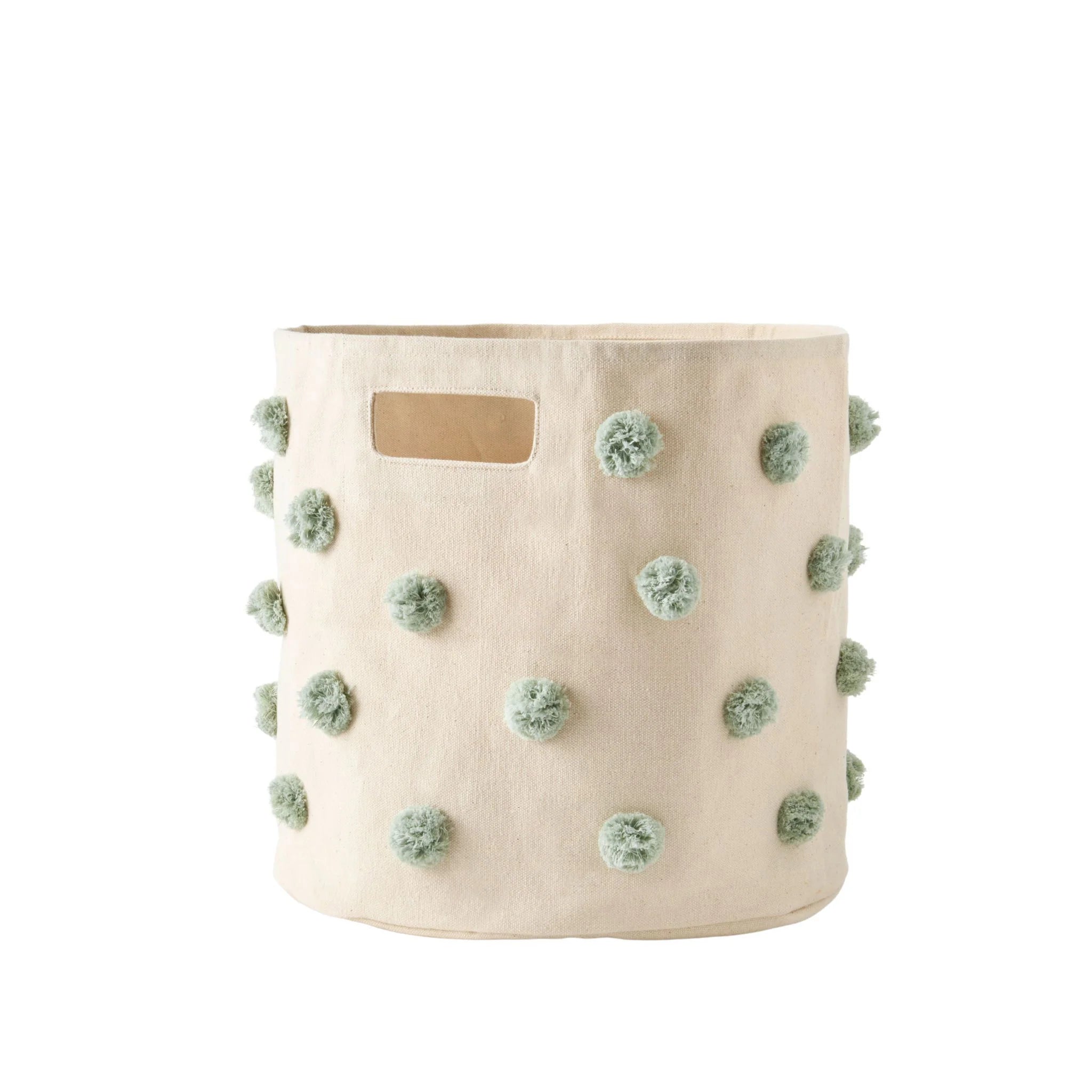 Pom Pom Basket Bin Sea