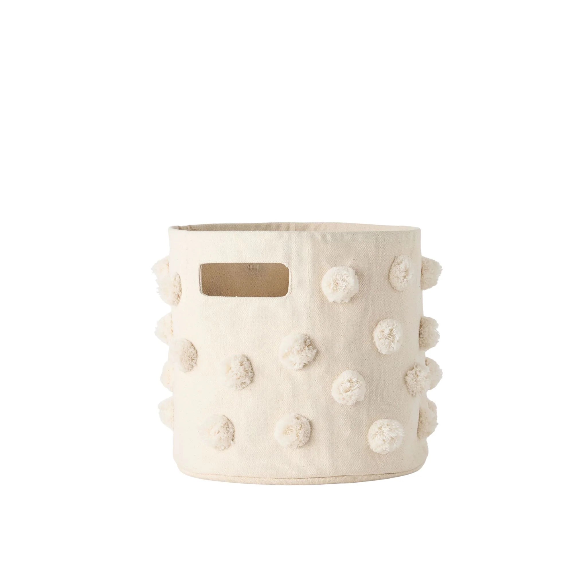 Pom Pom Basket - Pint  Natural