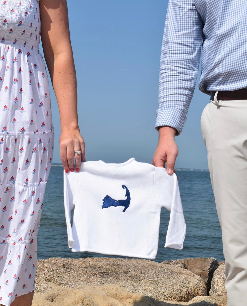 Cape Cod Rollneck Sweater Pocket Full of Posies