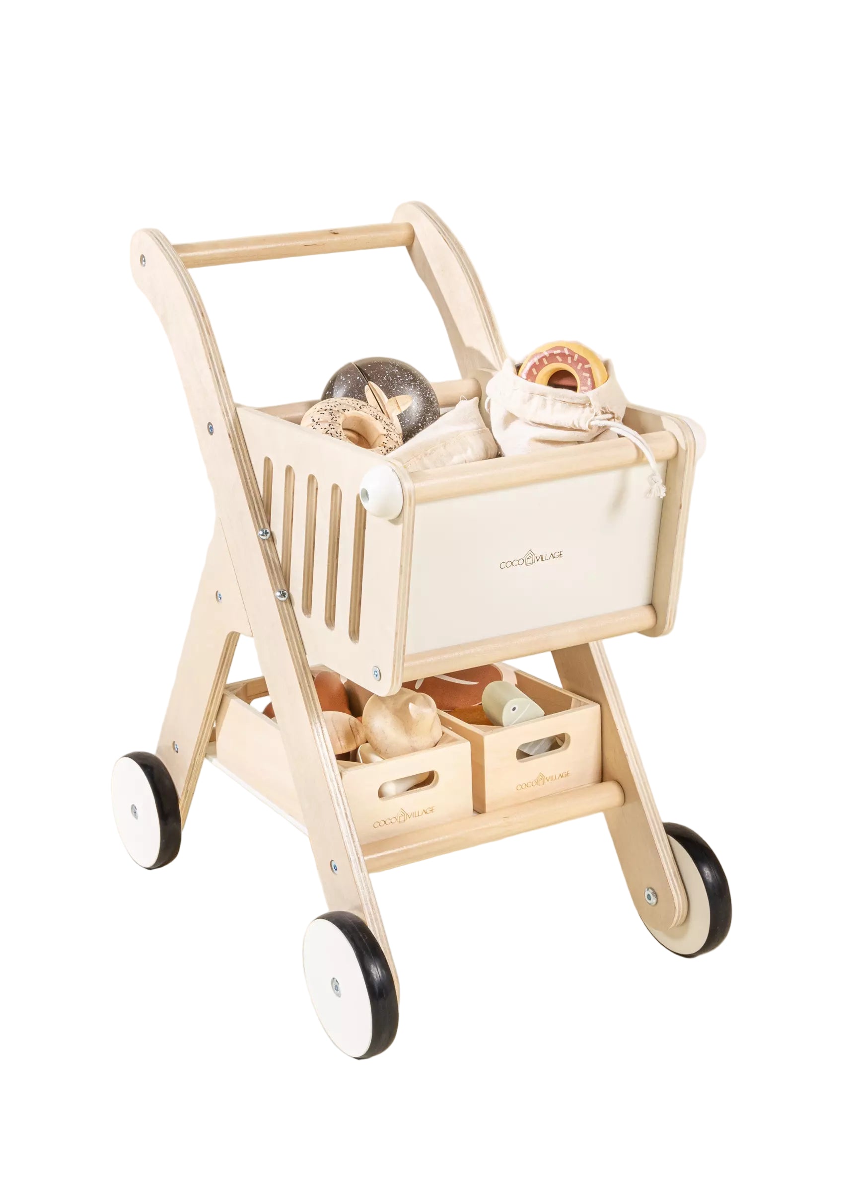 Wooden Shopping Cart