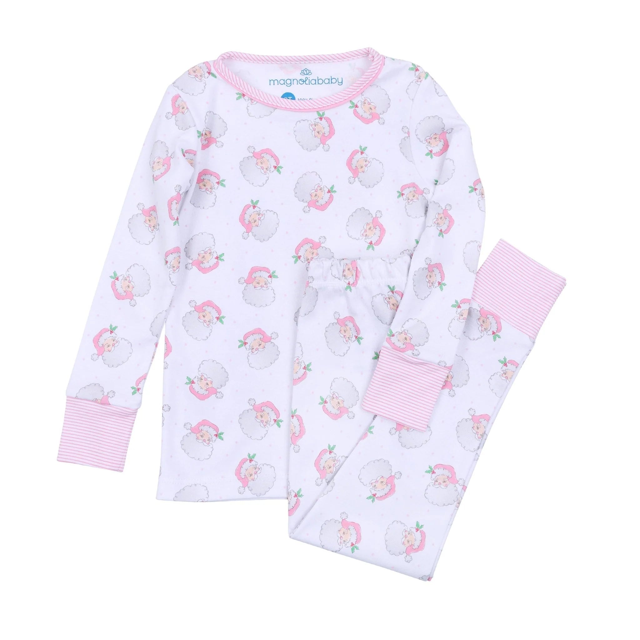 Santa Baby Pink Long Pajamas