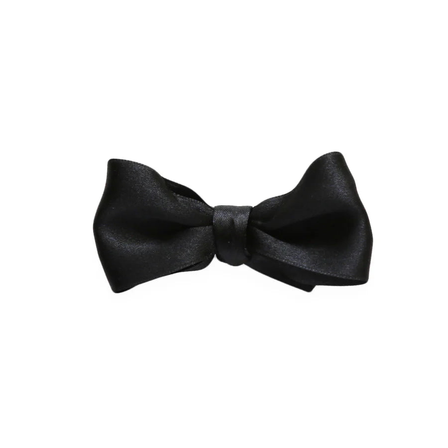 Black- Big satin bow