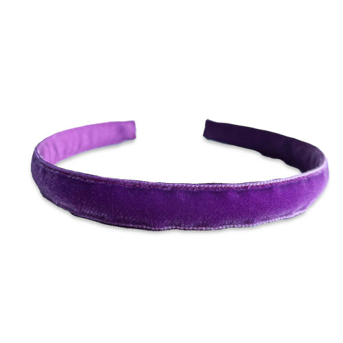 Single velvet headband- Purple