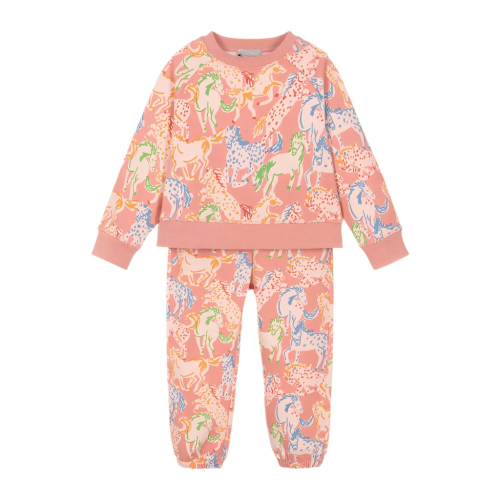 Baby Girl Prairie Horses Tracksuit