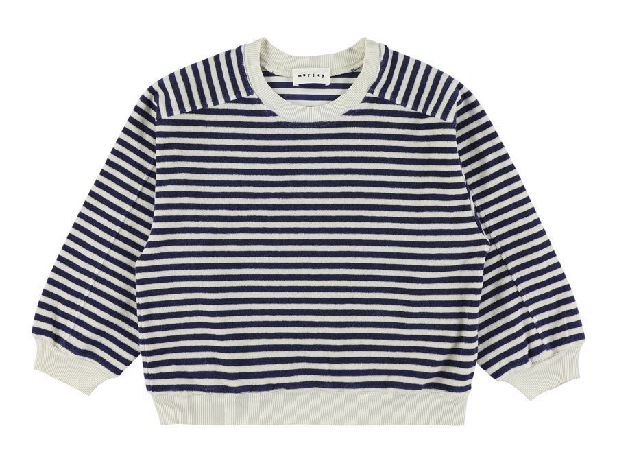 Terry Stripe Top Ecru and Navy Wagon