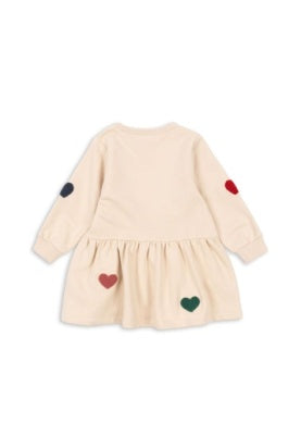 Lou Terry Sweat Dress Multi Heart