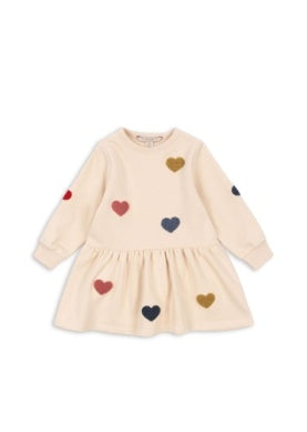 Lou Terry Sweat Dress Multi Heart