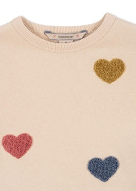 Lou Terry Sweat Dress Multi Heart