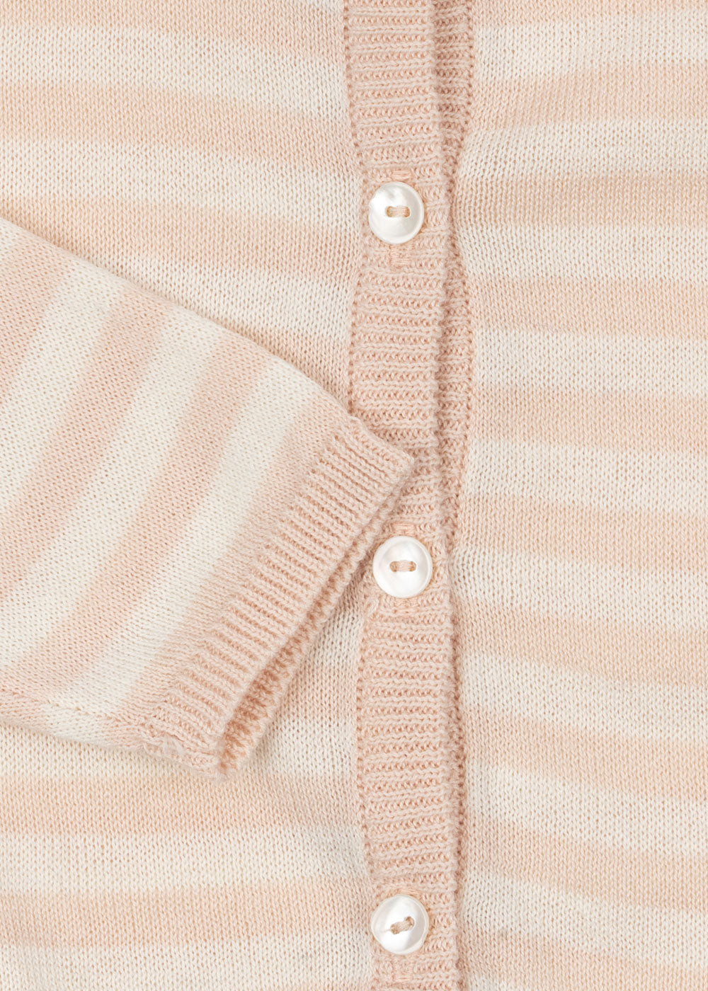 Organic Cotton Two Piece Set Pink Stripe