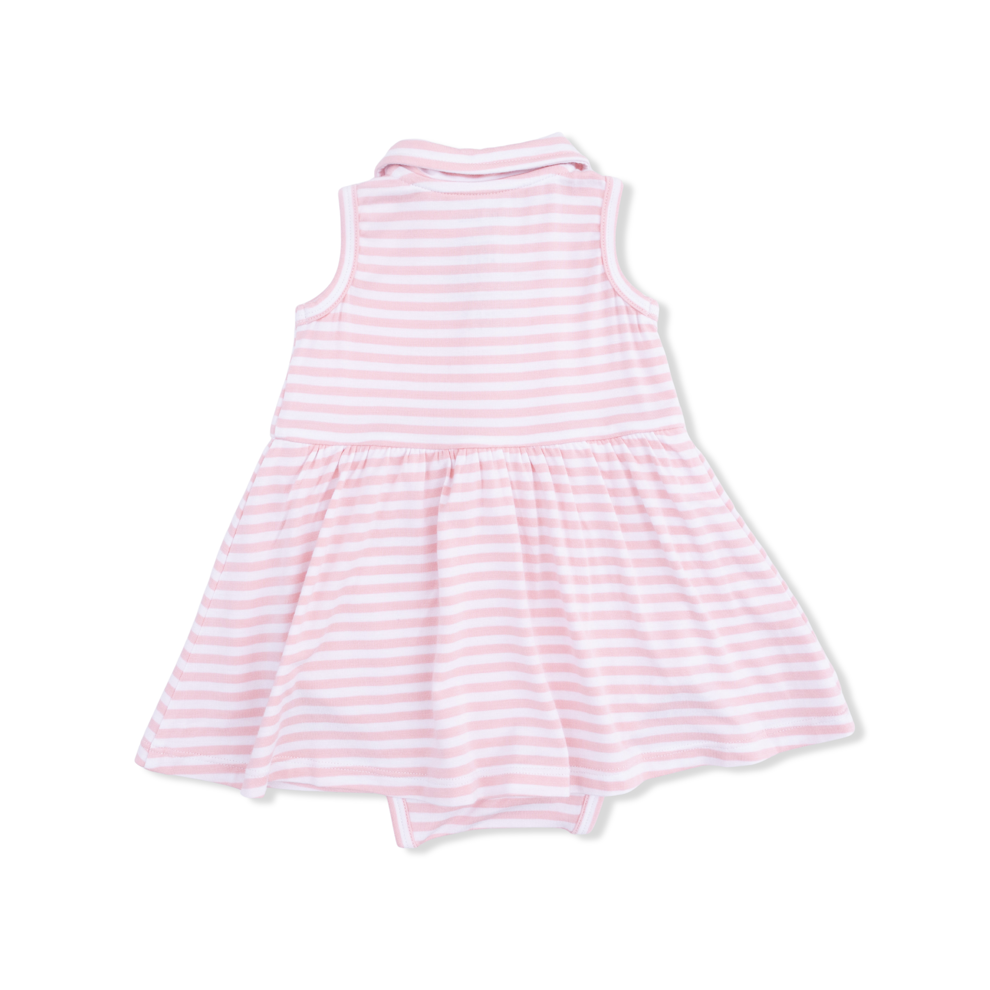 Striped Golf-Polo Tennis Dress