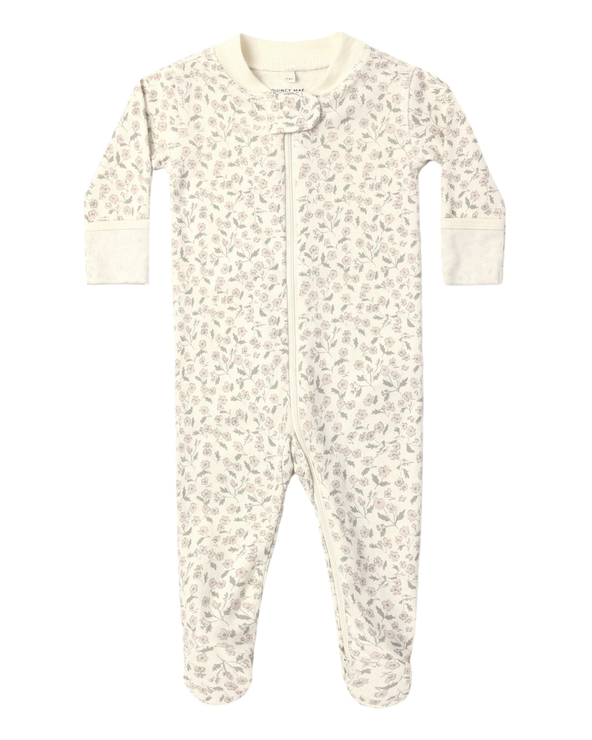 Zip Long Sleeve Sleeper Footie Floret