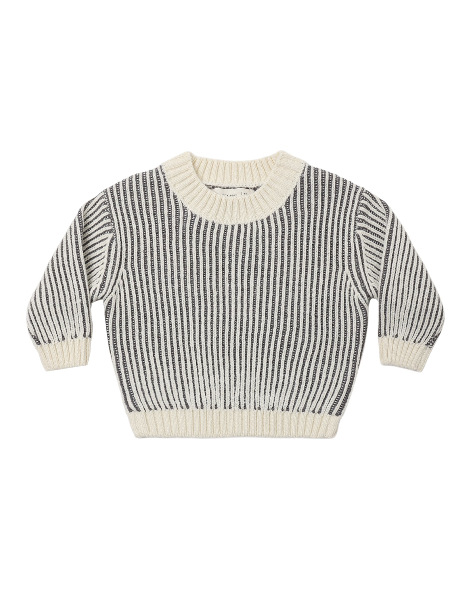 Relaxed Knit Sweater Midnight Stripe