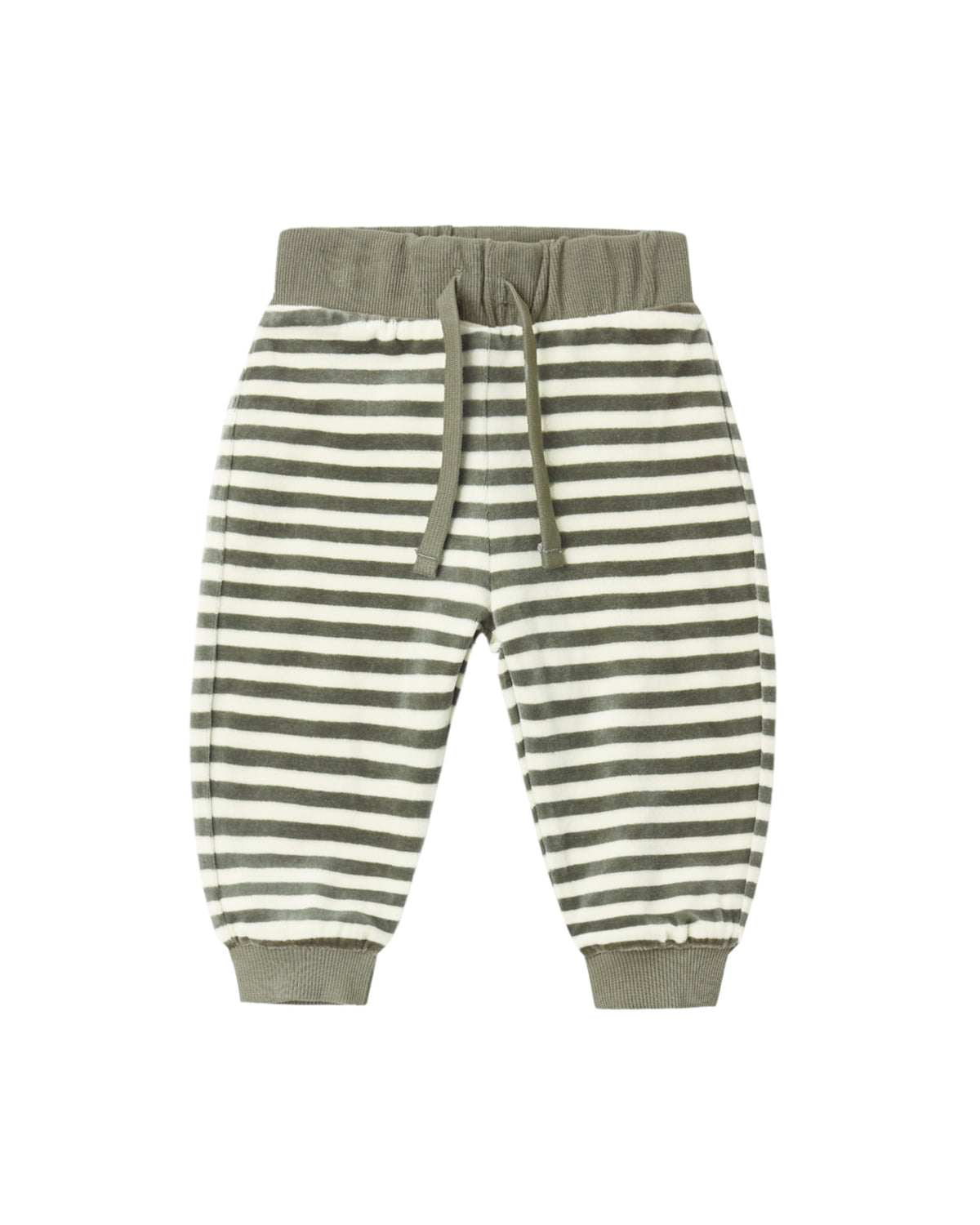 Velour Relaxed Sweatpant Spruce Stripe