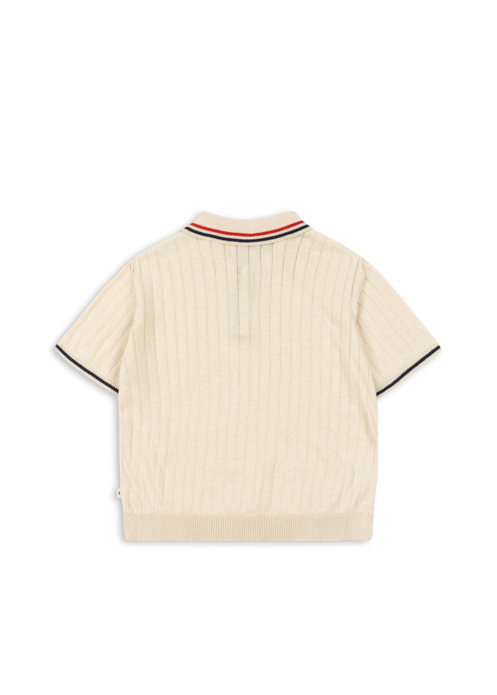 MIO KNIT POLO GOTS Almond Milk SS26