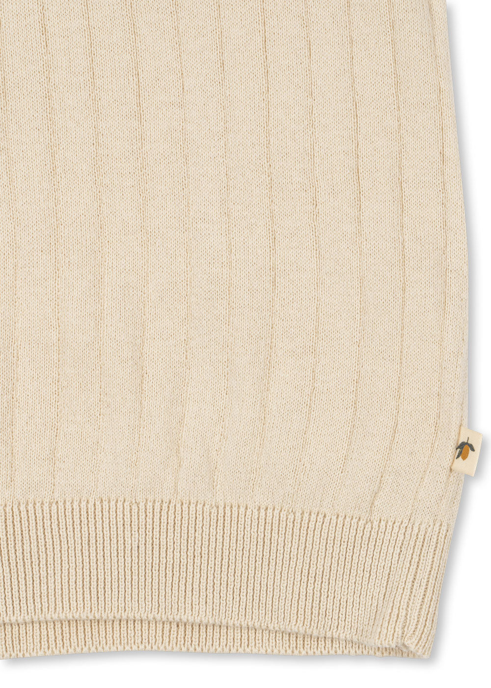 MIO KNIT POLO GOTS Almond Milk SS26