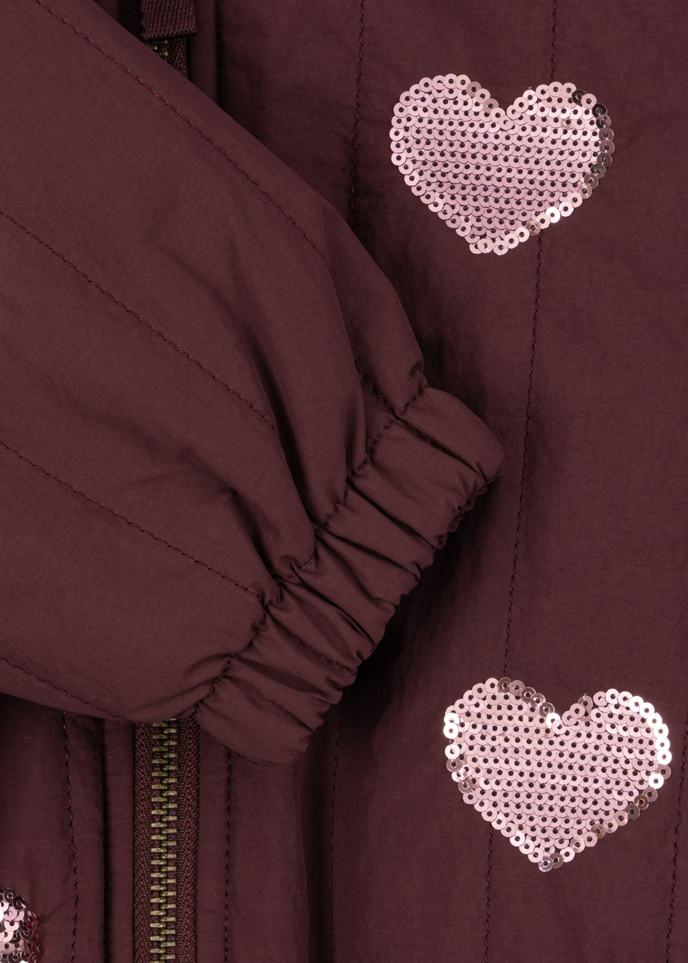 JUNO SEQUIN BOMBER JACKET Decadent Chocolate F26