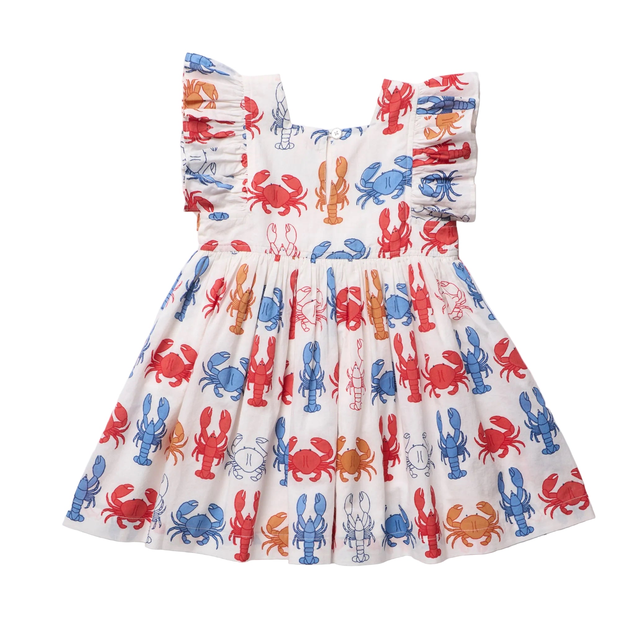Girls Elsie Dress- Lobsters and Crabs