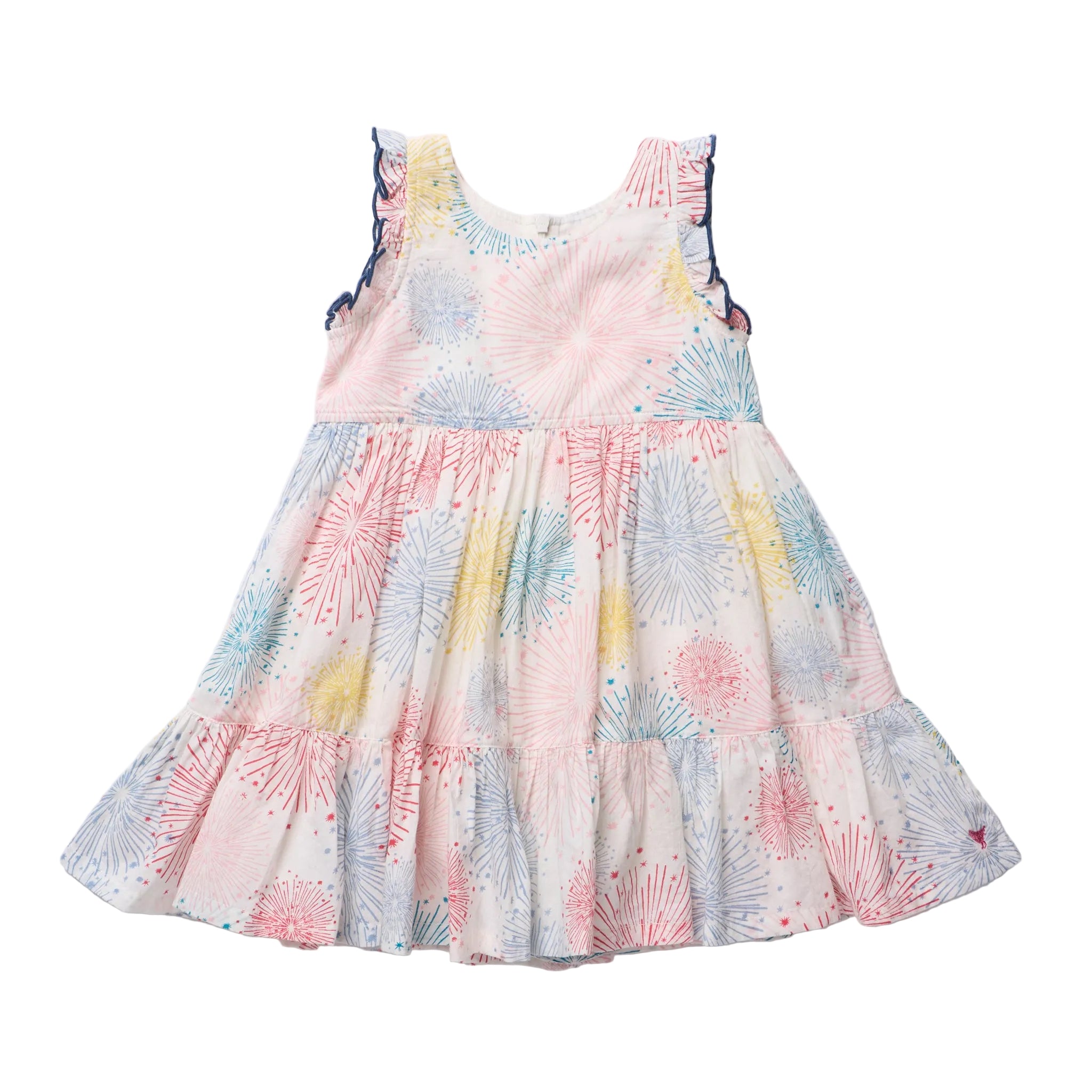 Girls Kelsey Dress-Fireworks