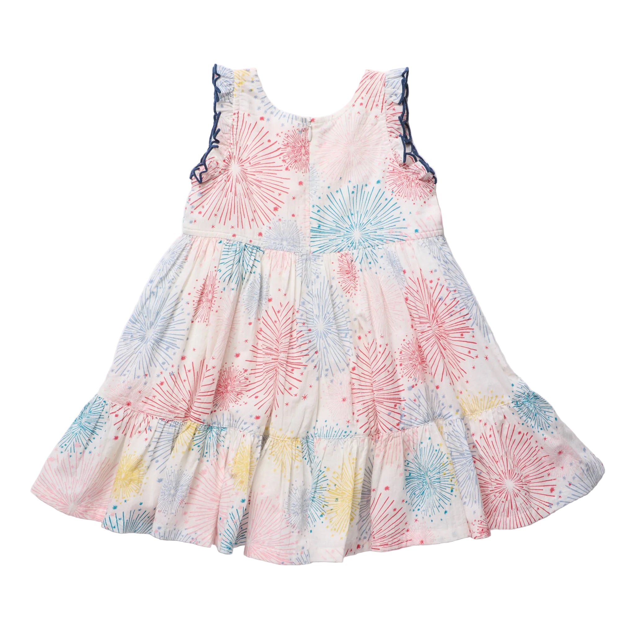 Girls Kelsey Dress-Fireworks