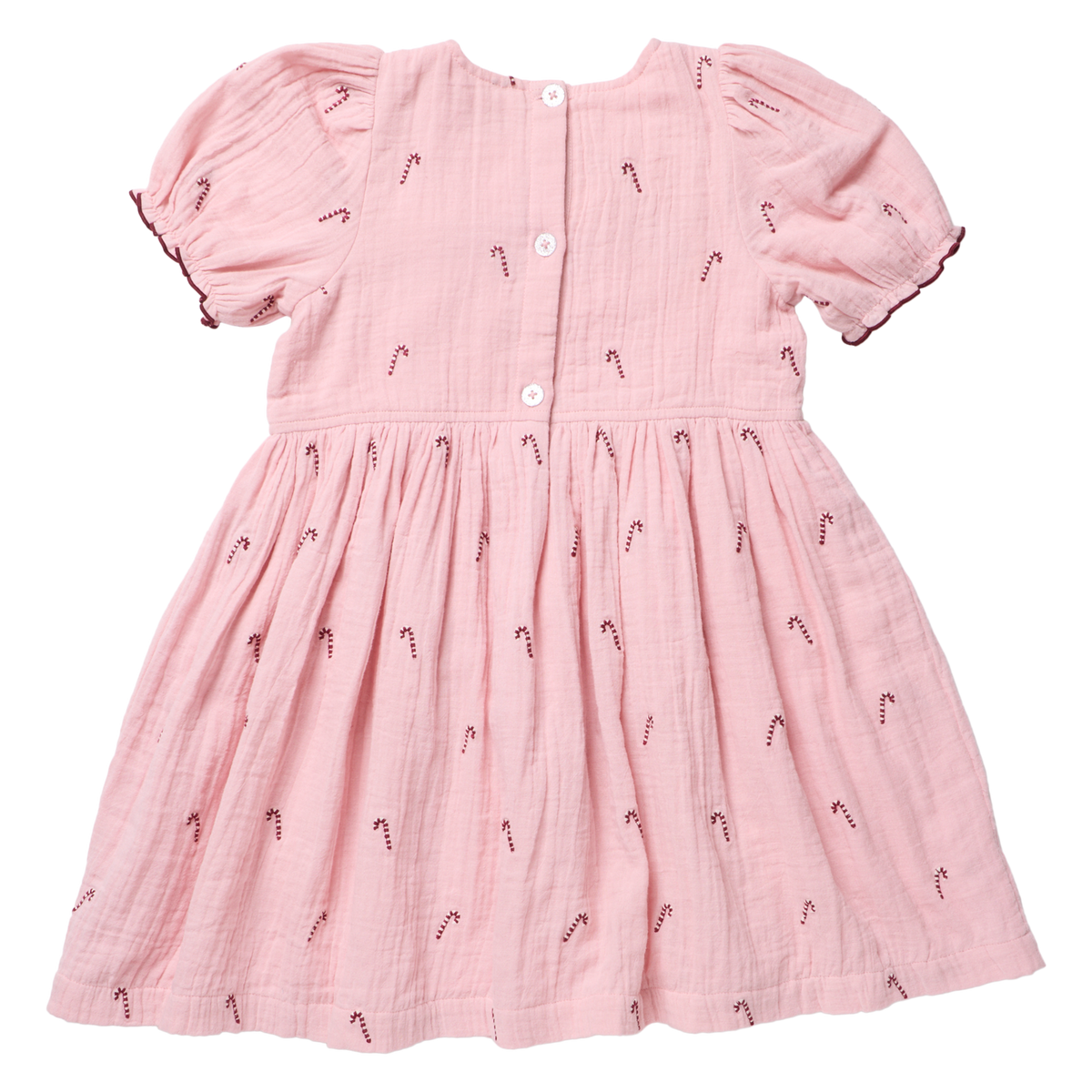 Girls Liliana Dress-Pink Velvet Bow  F26