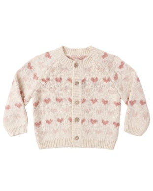 Knit Cardigan Hearts