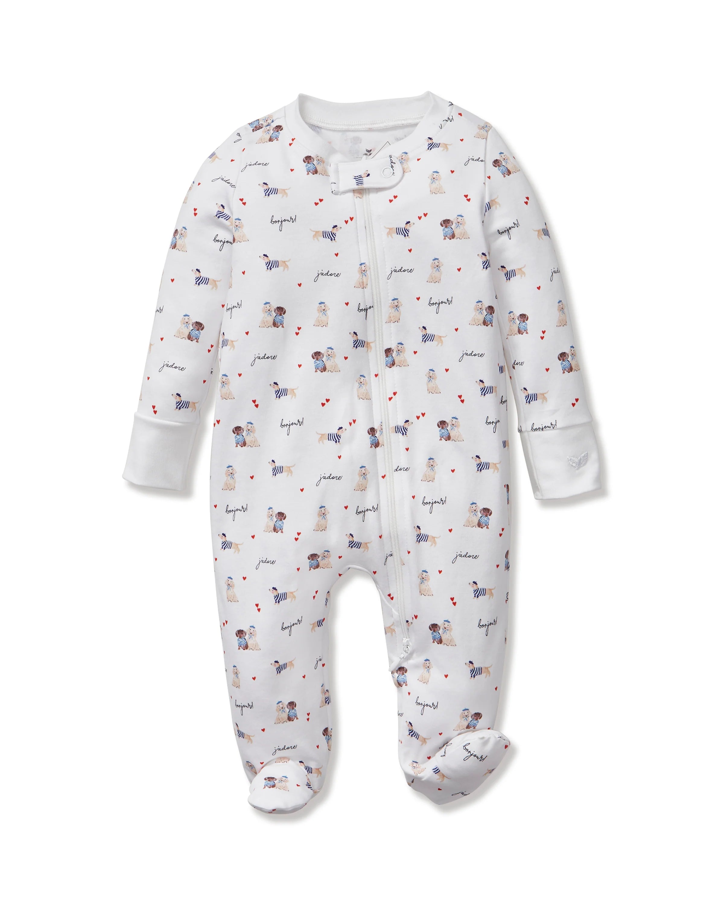 Baby's Pima Peekaboo Romper in Le Woof