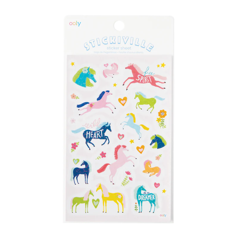 stickiville wild horses stickers - holographic