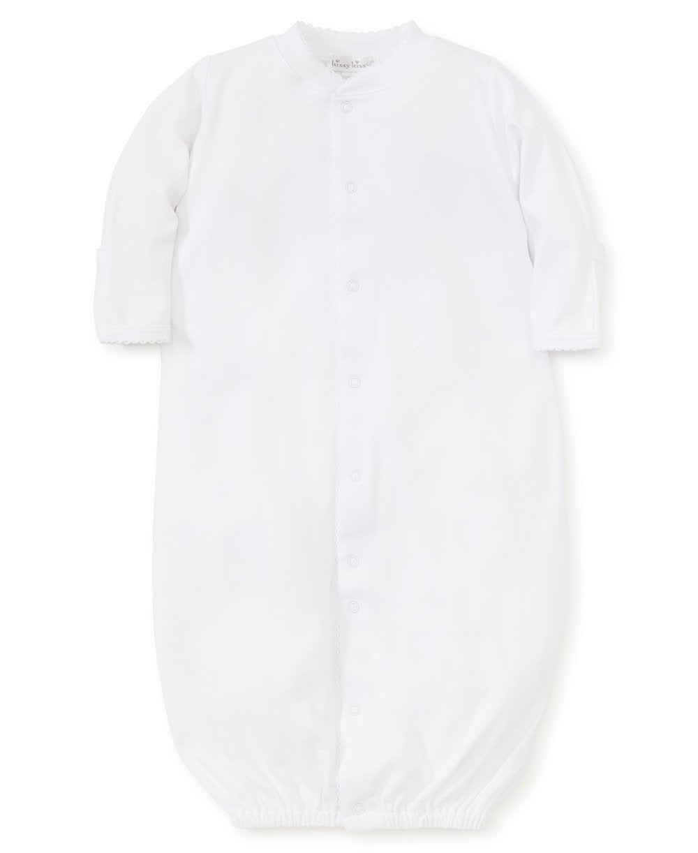 White Kissy Basics Conv. Gown