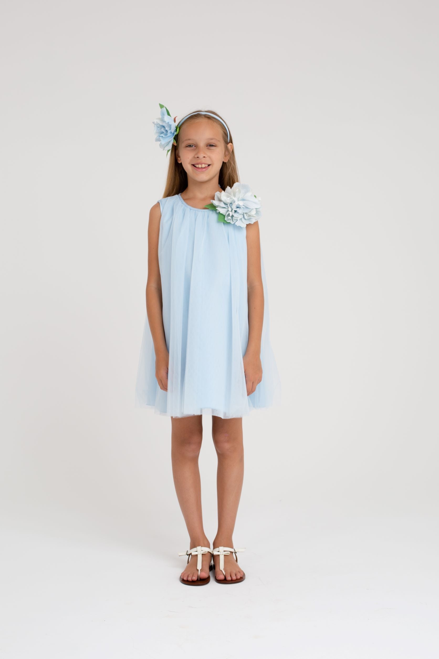Basento Dress in Celeste