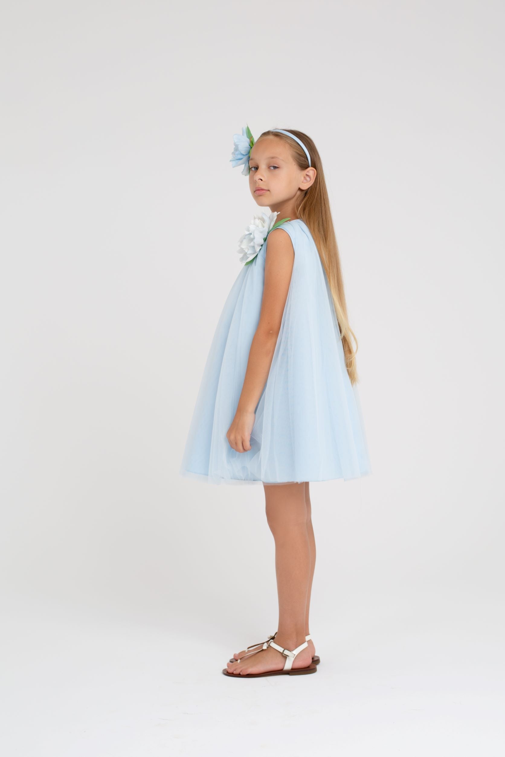 Basento Dress in Celeste