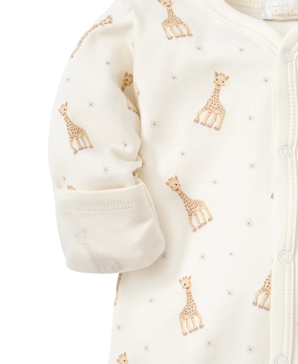Sophie la Giraffe Print Footie Cream