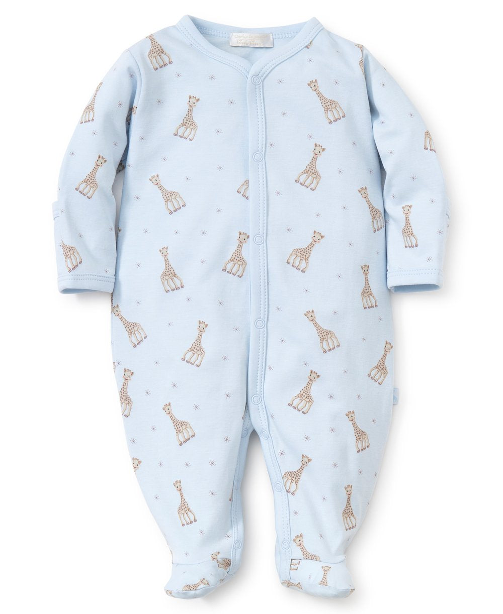 Sophie la Giraffe Print Footie Blue