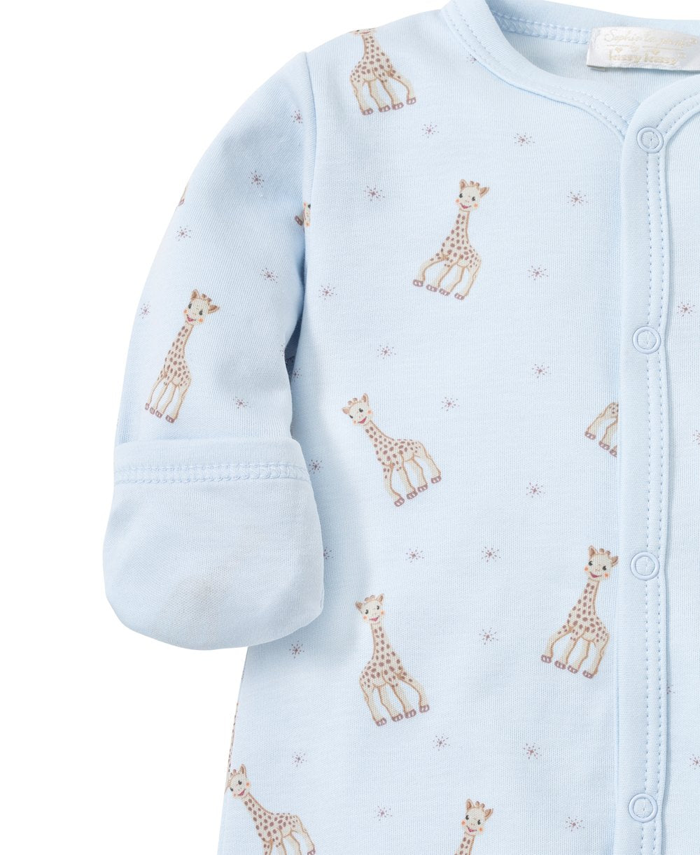 Sophie la Giraffe Print Footie Blue