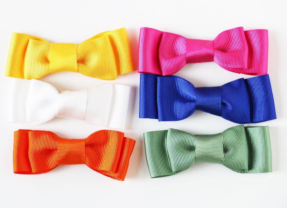 Midi Gros Grain Bow with Snap Clip