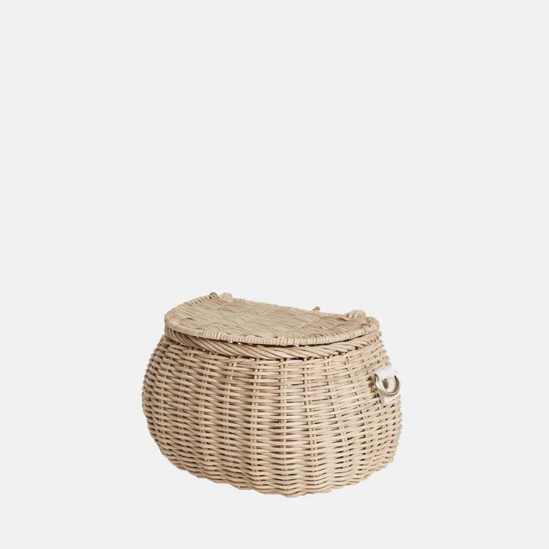 MINI CHARI RATTAN BAG straw