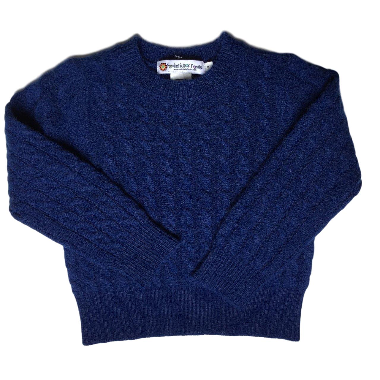 Pocket Full of Posies Cashmere Cable Sweater